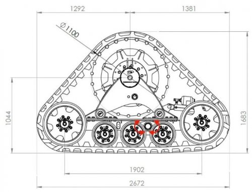 CT-36 (915 mm) (3 rolki)